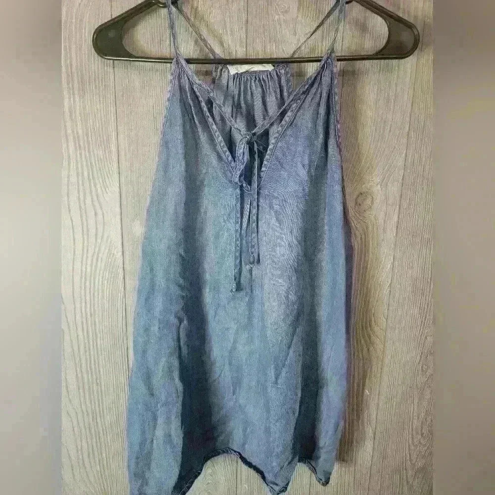 Love Stitch denims ‎ halter top blouse. Size medium. - Picture 3 of 3